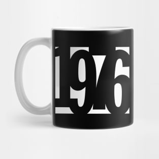 1976 Funky Overlapping Reverse Numbers for Dark Backgrounds Mug